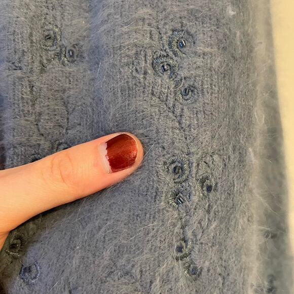 Angora Rabbit Hair Classiques Entier Vintage Cardigan - Picture 6 of 6